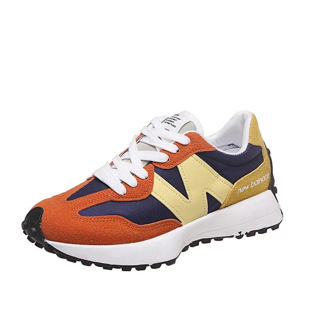 Trendy Luxe Running Sneakers - Neutral Tones