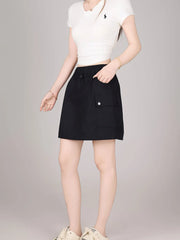 Women's Fall/Summer Short Skirts: High-Waisted, Loose, Slimming, and Versatile Workwear-Style Skirts