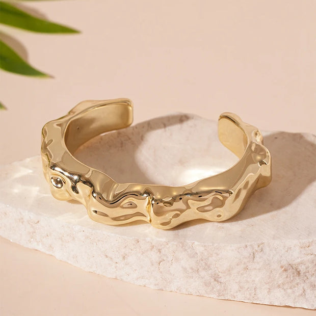 Sculpted Elegance Cuff Bracelets - Modern Statement Jewelry