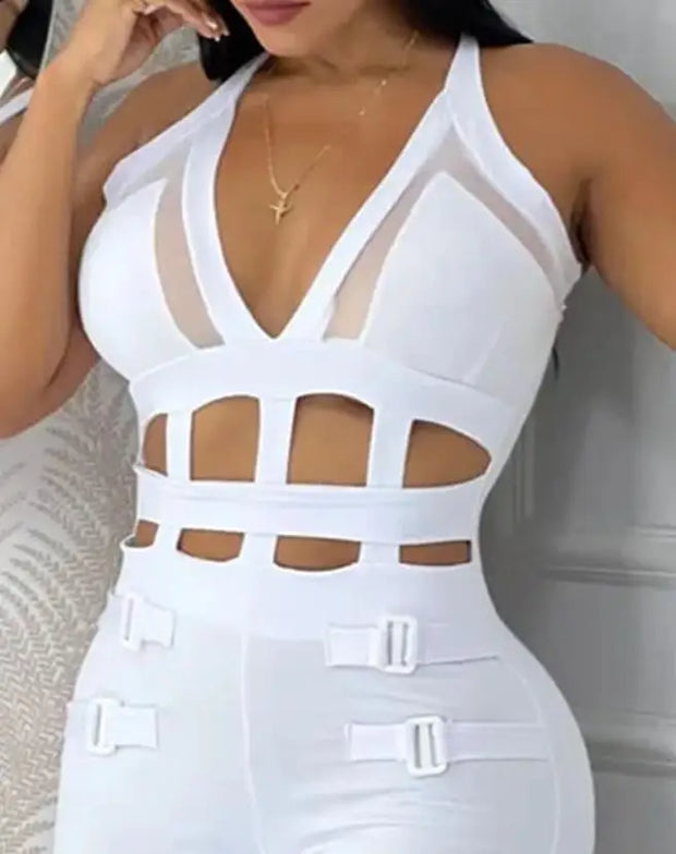 Cut-Out Bodycon Jumpsuit