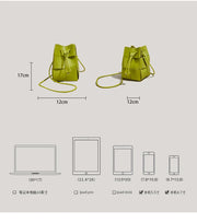 Chic Woven Bucket Crossbody Bag