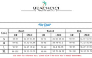 BEACHBELE Bikinis Summer Fashion Chic Solid Chain Halter Neck Backless Lace Up Sleeveless Swimsuit Holiday Beachwear For Women