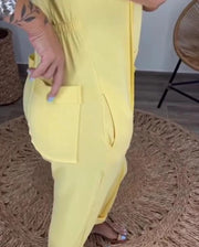 Floral Print Relaxed Fit Jumpsuit