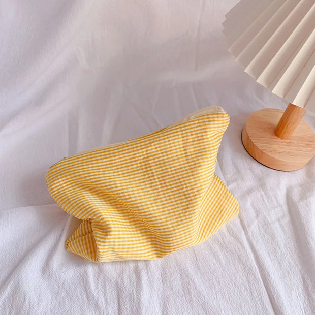 New Women Plaid Makeup Bag Large Capacity Cotton Zipper Pouch Purse Travel Clutch Makeup Bag Cosmetic Zipper Necessarie Feminina