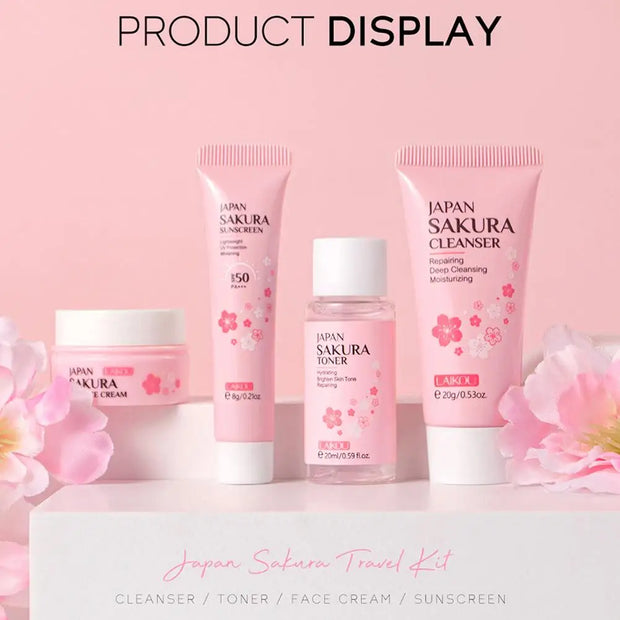 Sakura Facial Skincare Travel Set