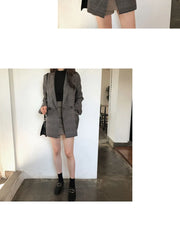 Timeless Checkered Winter Blazer