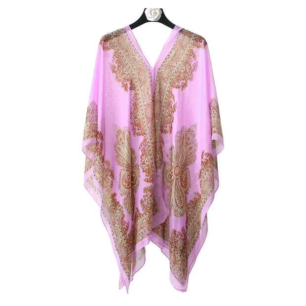 Lightweight Boho Beach Shawl Wrap