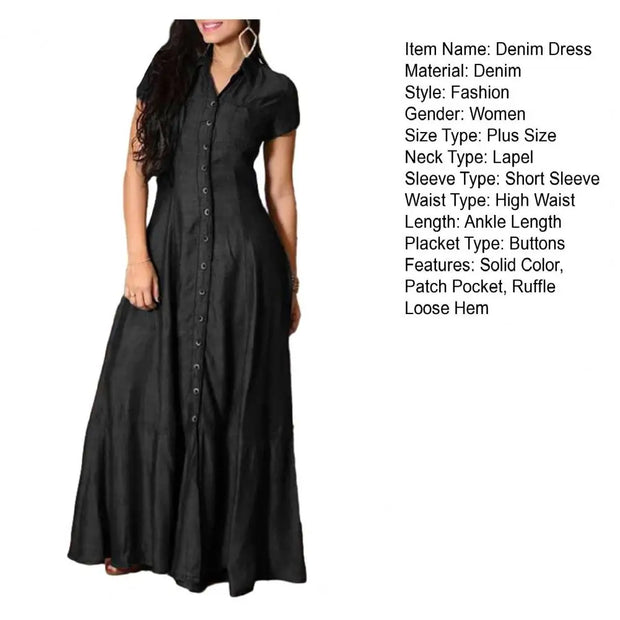 Women Denim Dress Elegant