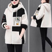Winter Fashion Women's Coat New Casual Hooded Zipper