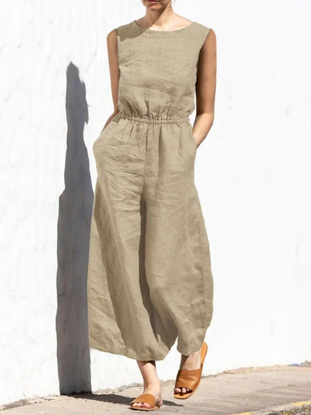 Jumpsuits for Women  Summer Solid Sleeveless