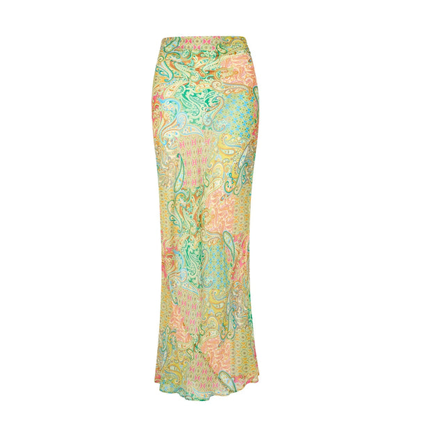 Bikini Swimsuit with Skirt Print Swimwear Women