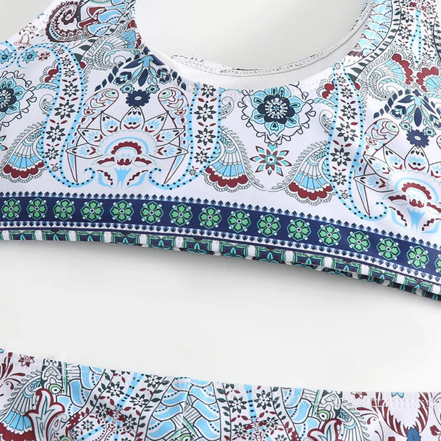 Bikini Ethnic Style Print 2-piece Swimsuit Women