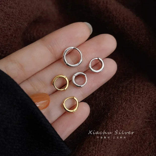 Sterling Silver Minimalist Bohemian Round Ear
