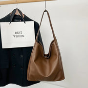 Classic Bucket Shoulder Bag - Large Capacity Everyday Tote