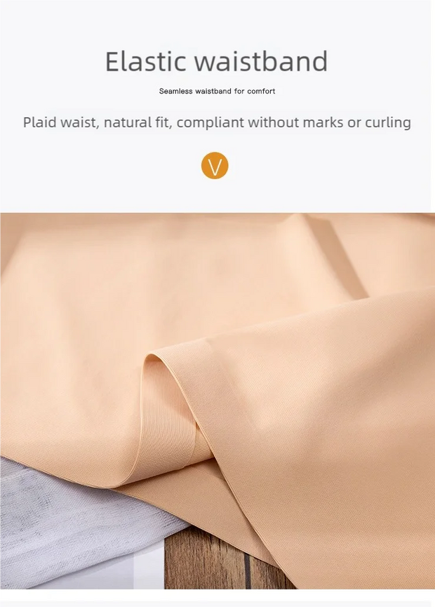 3 pieces of low-rise, seamless, solid-color underwear for women, comfortable, breathable and sexy