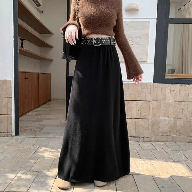 Cozy Knit Maxi Skirt