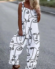 Floral Print Relaxed Fit Jumpsuit