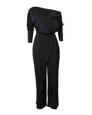 Jumpsuits for Women  Elegant New Fashion Plain Elegant Office Lady