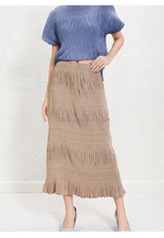 Women's Skirts 2025 Latest Designs Long Skirts for Women Casual Pleated Design High Quality Skirts for Ladies