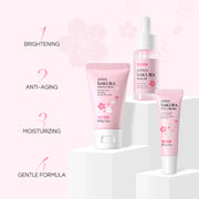 3pcs/set  Vitamin C 24K Golden Sakura Skin Care Sets