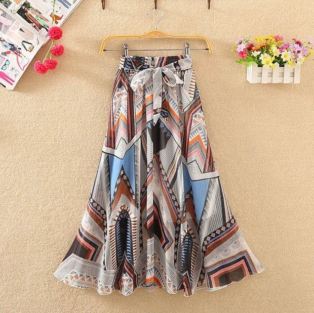 Skirts for Women Summer 2024 A Line High Waist Woman Skirt Casual Trend Modest Vintage Cheap Quality Korean Fashion Style Y2k V