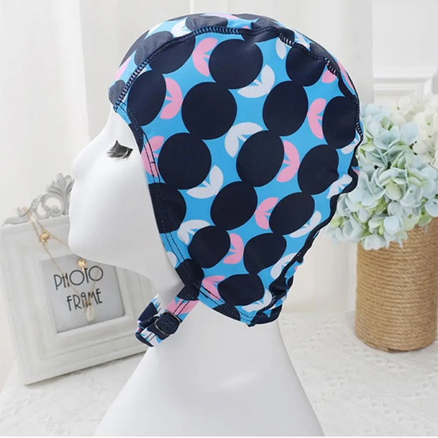 Protect Ears Swimming Cap Women