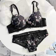 Floral Lace Bra & Panty Set