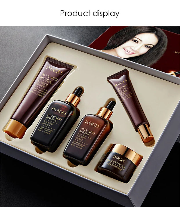 Avocado Peptide 5-Piece Skincare Set - Hydrate, Nourish & Glow