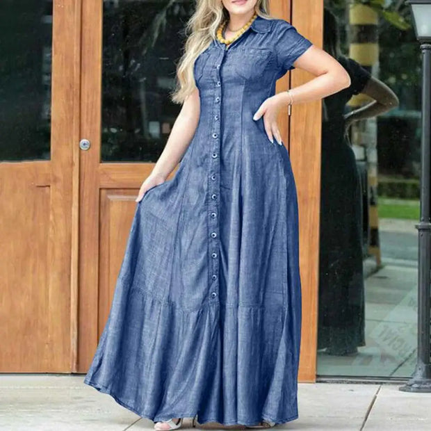 Women Denim Dress Elegant