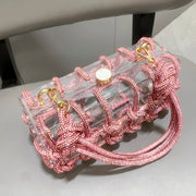 handmade Rhinestones Evening bag silver Crystal handmade Bags