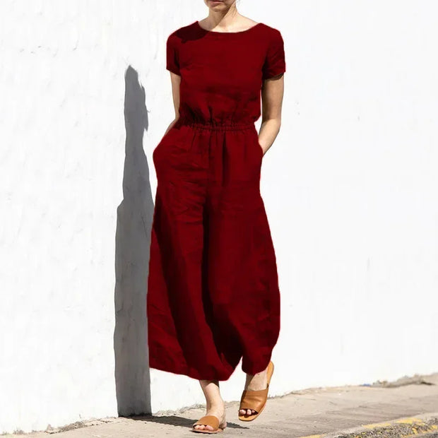 Jumpsuits for Women  Summer Solid Sleeveless