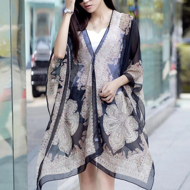 Lightweight Boho Beach Shawl Wrap