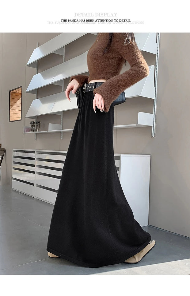 Cozy Knit Maxi Skirt