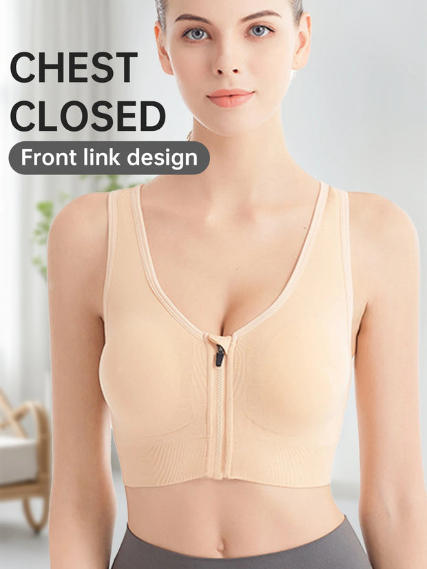 Front Zip Sports Bra