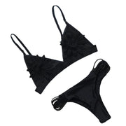 Floral Cutout Bikini - Breathable Summer Set