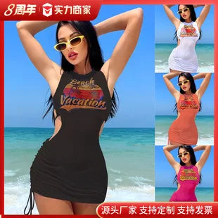 Bikini Swimsuit  New Sexy Slim Fit Backless Swimsuit
