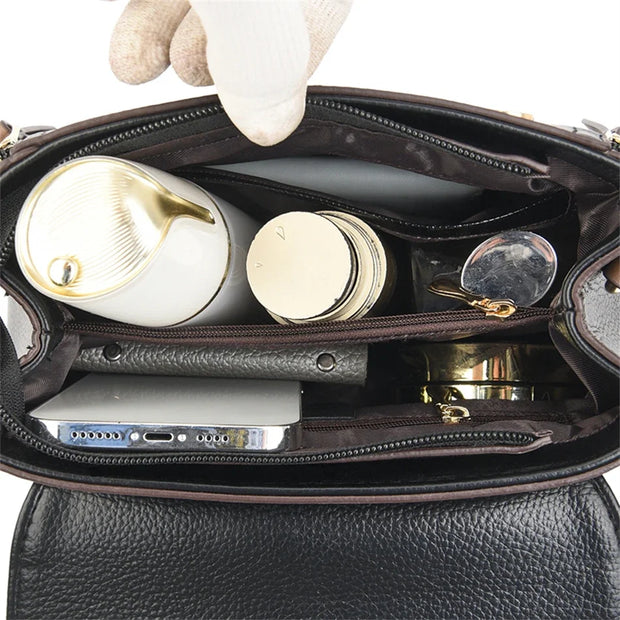 Flip Cover Bilayer Women Purses and Handbags
