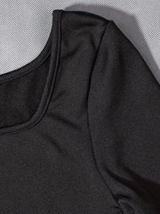 Short Sleeve Slim Fit Jumpsuit
