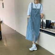 Spring Summer Denim Overall Dress Women