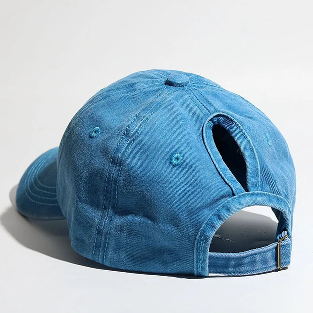 High Ponytail Baseball Cap for Women Spring Summer Sun Hat Running Snapback Hat Messy High Bun Women's Caps Female