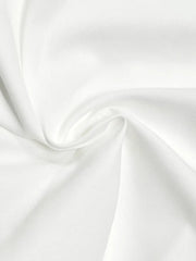 Chic High-Neck Satin Blouse - Classic White