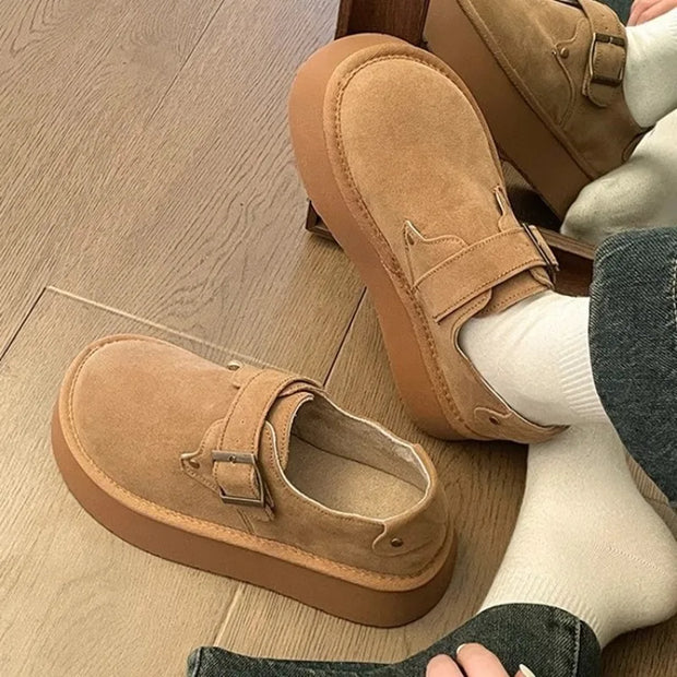 Casual Comfort Slip-On Platform Shoes