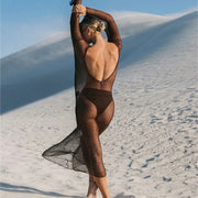Women Beach Tunic Sexy See-through
