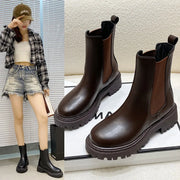 2024 Chelsea boots new thick-soled women's winter shoes for women autumn fashion thick-soled short boots for women