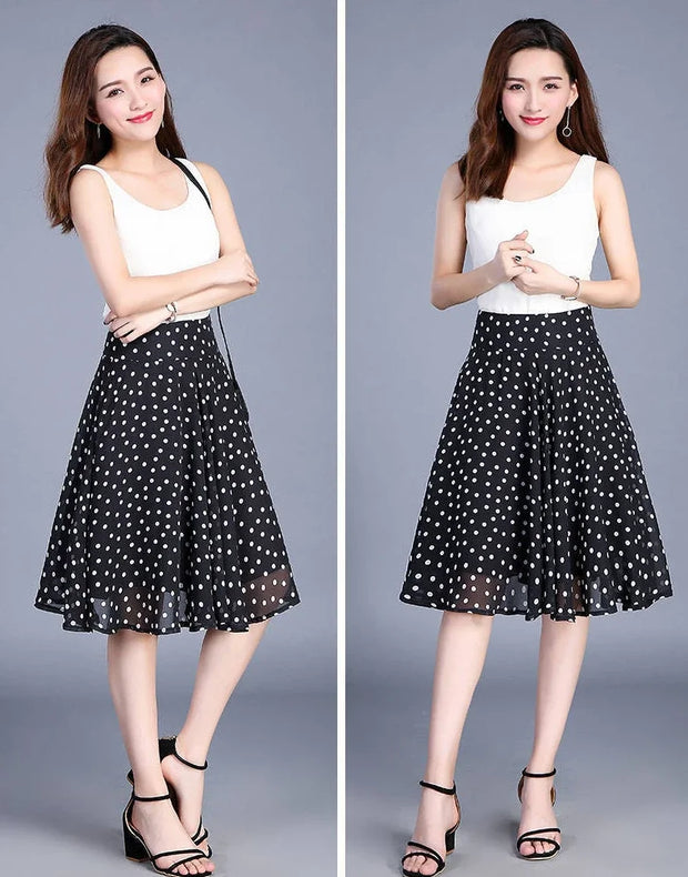 Chiffon Midi Skirts - Elegant Flowing Style