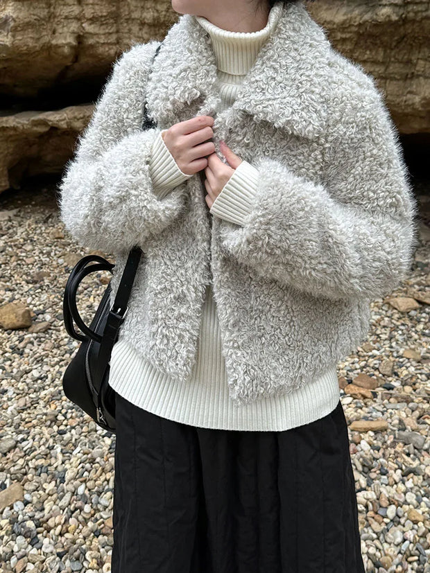 Cloud Nine Furry Lambswool Coat