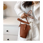 Women's Mobile Phone Bag Female Messenger Shoulder Bags Crossbody Retro PU Leather Bags Mini Handbags New Girls Purse Designer