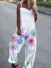 Floral Print Relaxed Fit Jumpsuit