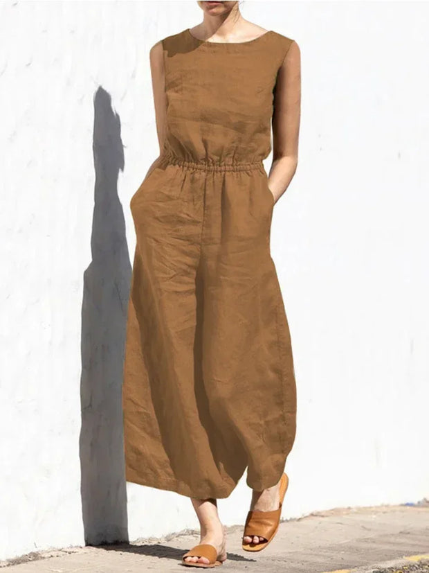 Jumpsuits for Women  Summer Solid Sleeveless
