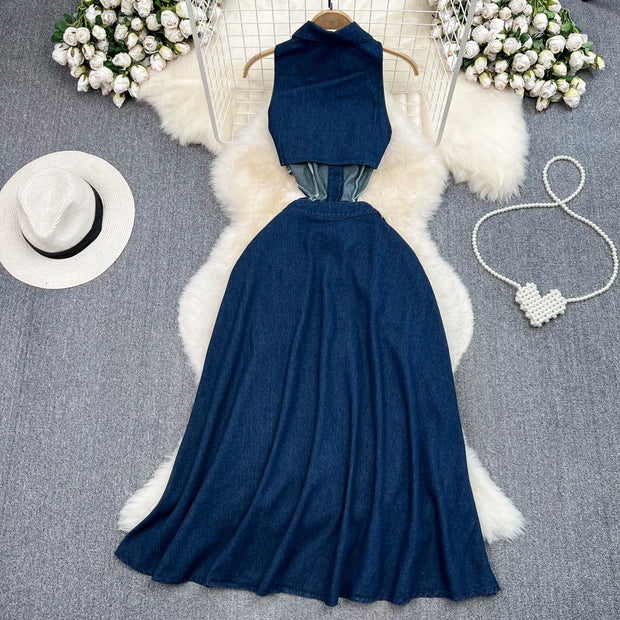 Women's Casual Denim Dress